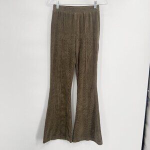 Aerie Olive Green Corduroy Flare Pants XS